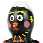 CONDOMERIE - PRESERVATIVOS NOVIDADES PINTADOS Ã MÃO GALINHA PRETO